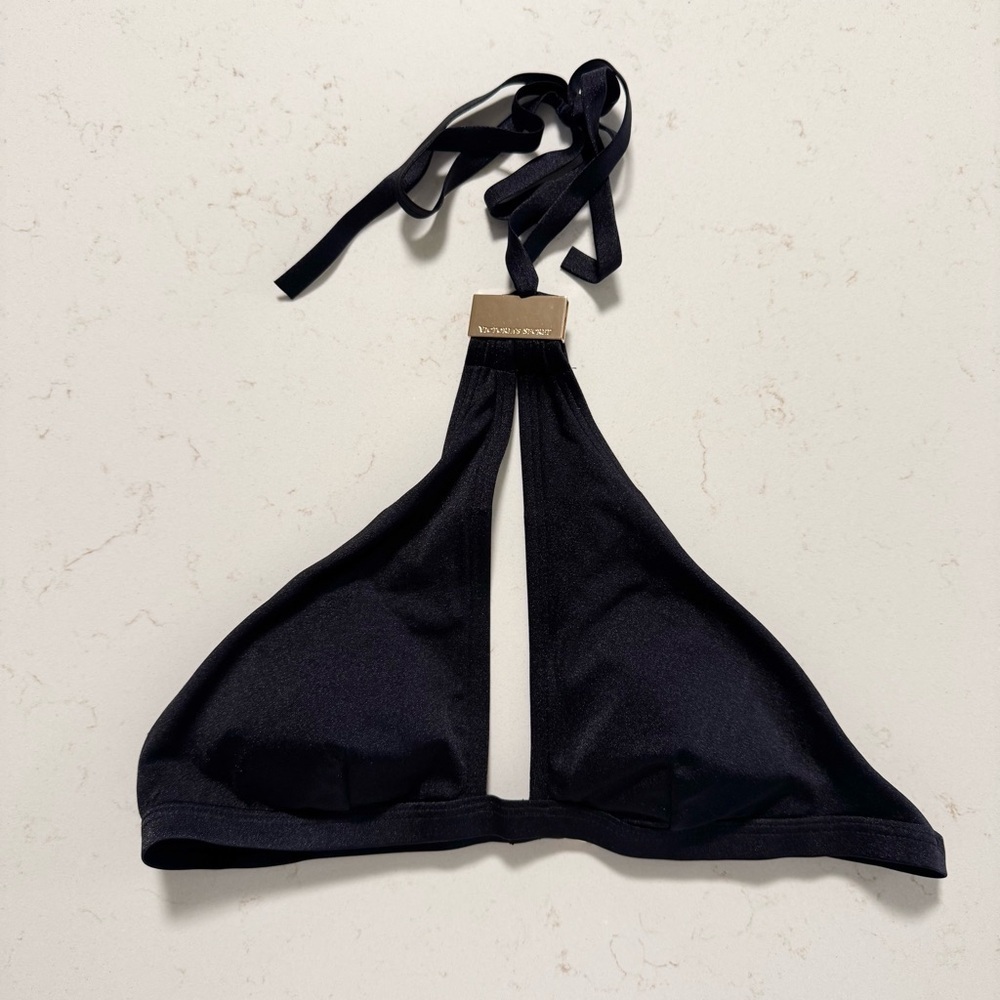 Victoria’s Secret Black Bikini Top SIZE Small